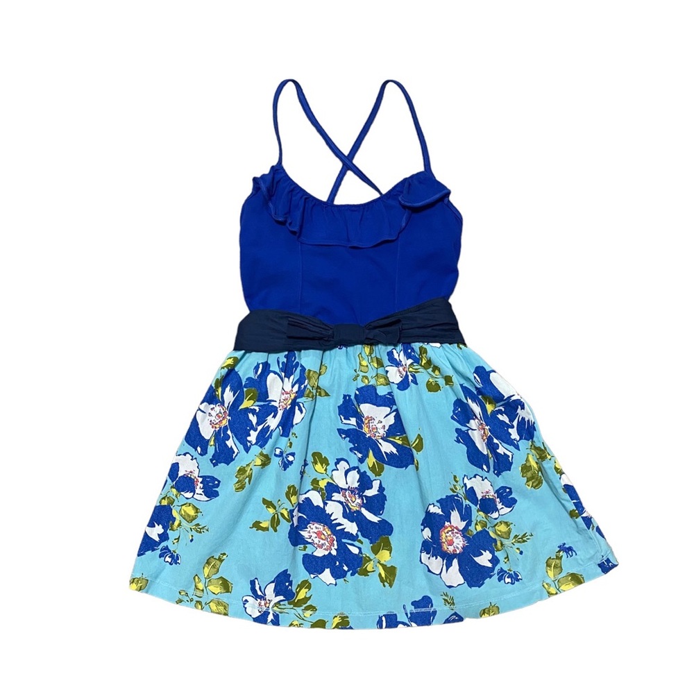 Abercrombie Kids Floral Ruffle Front Tank Top Dress